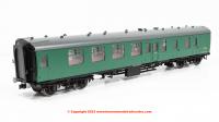 7P-001-501U Dapol BR Mk1 BSK Brake Second Corridor Coach unnumbered in BR (S) Green livery with Window Beading